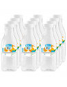Tradineur - Pack de 12 botellas de plástico - Incluye tapa - Ideal para la conservación de tus alimentos - Capacidad de 0,5 Litr