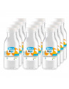 Tradineur - Pack de 12 botellas de plástico - Incluye tapa - Ideal para la conservación de tus alimentos - Capacidad de 0,33 Lit