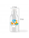 Tradineur - Pack de 12 botellas de plástico - Incluye tapa - Ideal para la conservación de tus alimentos - Capacidad de 0,33 Lit