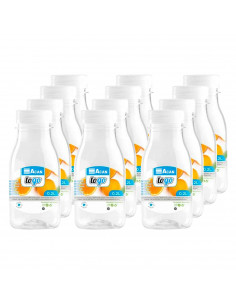 Tradineur - Pack de 12 botellas de plástico - Incluye tapa - Ideal para la conservación de tus alimentos - Capacidad de 0,2 Litr