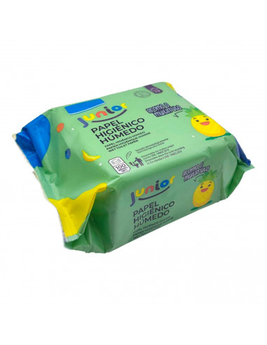 Tradineur - Papel Higiénico Húmedo WC Junior - Incluye 100 Unidades - biodegradable - Ideal para la limpieza total diaria de tod