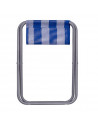 Taburete plegable camping portátil 33 x 31 x 39 cm, asiento, banqueta de hierro y textileno para playa, acampada, pesca, caza, s