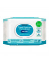 Tradineur - Papel Higiénico Húmedo - Incluye 100 Unidades - Material Natural biodegradable - Hidratante - Aloe vera y Camomila.
