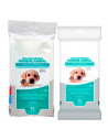 Tradineur - Toallitas higiénicas para mascotas - Especial en patas - Sin alergenos - Incluye 12 Toallas - 20 x 38 cm