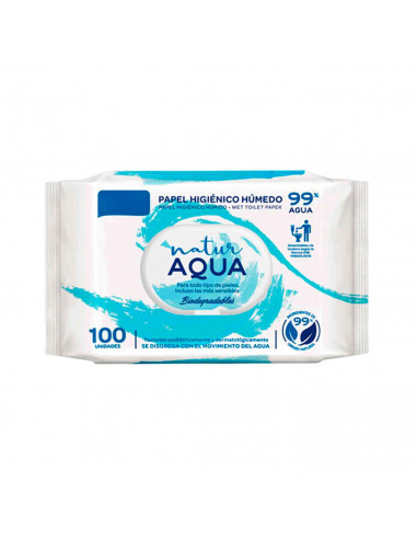 Tradineur - Toallitas higiénicas para bebes - Hidratantes - aptas para pieles con tendencia atópica - Incluye 100 Toallas.