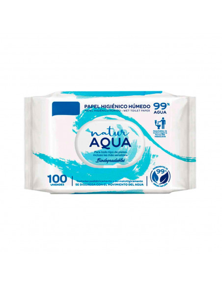 Tradineur - Toallitas higiénicas para bebes - Hidratantes - aptas para pieles con tendencia atópica - Incluye 100 Toallas.