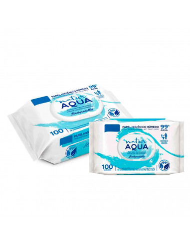 Tradineur - Toallitas higiénicas para bebes - Hidratantes - aptas para pieles con tendencia atópica - Incluye 100 Toallas.