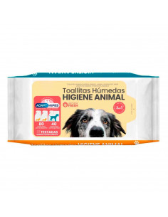 Tradineur - Toallitas higiénicas para mascotas - Segura para todas las razas - Incluye 80 pequeñas / 40 grandes