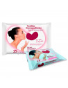 Tradineur - Toallitas desmaquillantes - Extracto de Aceite de Almendra y Aloe Vera - 100% biodegradable - Incluye 15 Toallas.