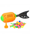 Tradineur - Juego splash rocket con 50 globos de agua, cohete loco, juguete de agua para exterior, verano, niños, 27 x 9 cm, col