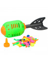 Tradineur - Juego splash rocket con 50 globos de agua, cohete loco, juguete de agua para exterior, verano, niños, 27 x 9 cm, col