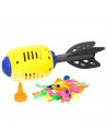 Tradineur - Juego splash rocket con 50 globos de agua, cohete loco, juguete de agua para exterior, verano, niños, 27 x 9 cm, col