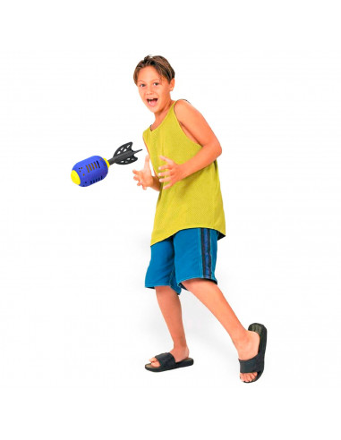 Tradineur - Juego splash rocket con 50 globos de agua, cohete loco, juguete de agua para exterior, verano, niños, 27 x 9 cm, col