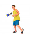 Tradineur - Juego splash rocket con 50 globos de agua, cohete loco, juguete de agua para exterior, verano, niños, 27 x 9 cm, col