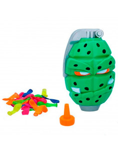 Tradineur - Juego granada loca, splash bomb, incluye 50 globos de agua, juguete refrescante, uso exterior, verano, niños, 15 x 9
