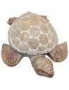 Tradineur - Tortuga marina decorativa de resina, figura de animal acuático, decoración del hogar, interior, 19 x 15 x 7 cm
