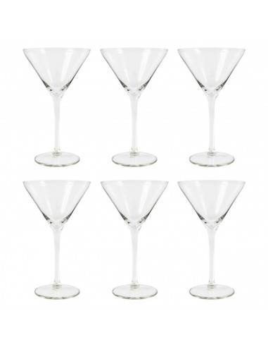 Tradineur - Set de 6 copas de cristal para cócteles, modelo Degustation, bebidas, champán, aptas para lavavajillas, fiestas, cel
