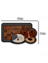 Tradineur - Felpuda con diseño de Perro y Gato - Fabricado en Goma - Ideal para la decoración de tu hogar - Polivalente - 40 x 6