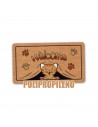 Tradineur - Felpudo Welcome Gato - Fabricado en Polipropileno - Ideal para dar la bienvenida a tus amigos en tu hogar - Antidesl