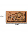 Tradineur - Felpudo Welcome Perro y Gato - Fabricado en Polipropileno - Ideal para dar la bienvenida a tus amigos en tu hogar -
