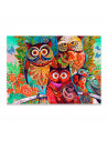 Tradineur - Puzzle/Rompecabezas de 1000 piezas - Diseño de Búhos - Fabricación en cartón - Tamaño: 50 x 75 cm