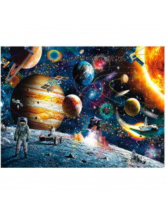 Tradineur - Puzzle/Rompecabezas de 1000 piezas - Diseño de Espacio Exterior - Fabricación en cartón - Tamaño: 50 x 75 cm