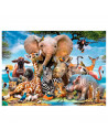 Tradineur - Puzzle/Rompecabezas de 1000 piezas - Diseño de Animales - Fabricación en cartón - Tamaño: 50 x 75 cm