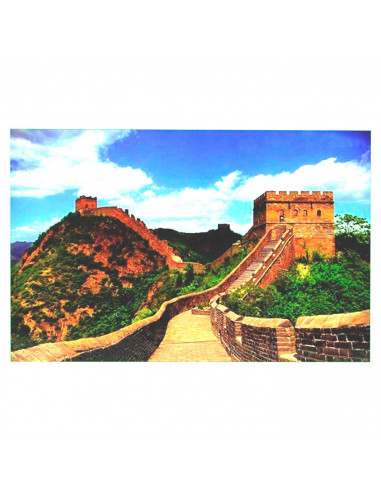 Tradineur - Puzzle/Rompecabezas de 1000 piezas - Diseño de la Muralla China - Fabricación en cartón - Tamaño: 50 x 75 cm