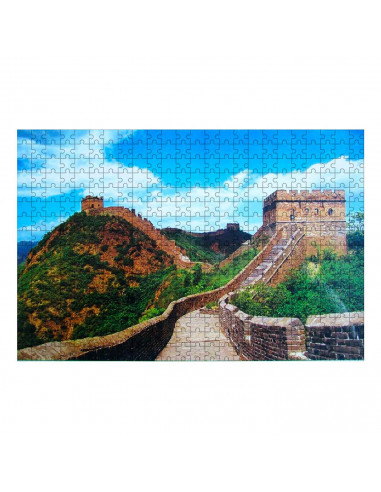 Tradineur - Puzzle/Rompecabezas de 1000 piezas - Diseño de la Muralla China - Fabricación en cartón - Tamaño: 50 x 75 cm