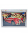 Tradineur - Puzzle/Rompecabezas de 1000 piezas - Diseño de Coche Rojo - Fabricación en cartón - Tamaño: 50 x 75 cm