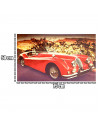 Tradineur - Puzzle/Rompecabezas de 1000 piezas - Diseño de Coche Rojo - Fabricación en cartón - Tamaño: 50 x 75 cm