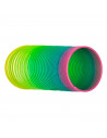 Tradineur - Muelle Arcoíris - Colores Brillantes - Ideal para el antiestrés, regalo para niños, premios de clases, Ø 6,5 cm