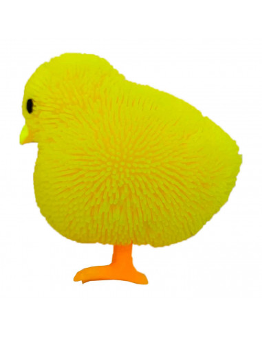 Tradineur - Pollito antiestrés  - Poliuretano blando - Bola calmante para aliviar el estrés, regalo original - Ø 8,5 cm - Color