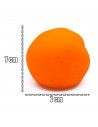 Tradineur - Pelota blanda antiestrés - Poliuretano blando - Bola calmante para aliviar el estrés, regalo original - Ø 7 cm - Col