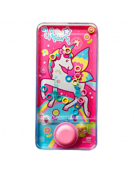 Tradineur - Juego infantil de agua de Unicornio - Fabricado en PVC no toxico - Juegos de Agua de Anillas para niñas.