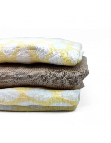Tradineur - Pack de Muselinas para bebé - Muselinas para Bebés Recién Nacidos - 100% Algodón - Unisex - 80 x 70 cm