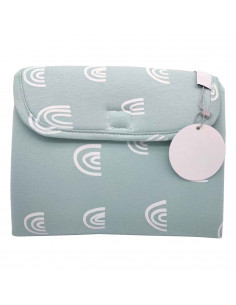 Tradineur - Cambiador de viaje - Estampado Happy - Garantiza el confort del bebé y un cambio rápido - 52 x 32 cm