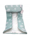 Tradineur - Cambiador de viaje - Estampado Happy - Garantiza el confort del bebé y un cambio rápido - 52 x 32 cm