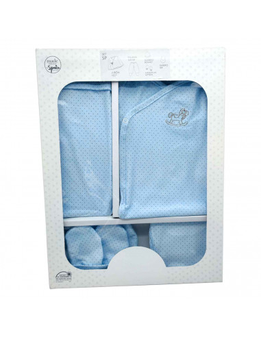 Tradineur - Conjunto de 5 piezas para bebé - Fabricado en algodón - Garantiza el confort del bebé - Ideal para recién nacidos -