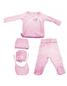Tradineur - Conjunto de 5 piezas para bebé - Garantiza el confort del bebé - Ideal para recién nacidos - Fabricado en algodón -