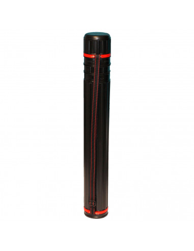 Tradineur - Tubo portaplanos de plástico, Ø 10,5 cm, extensible de 64 a 105 cm con correa de transporte, almacenamiento planos,
