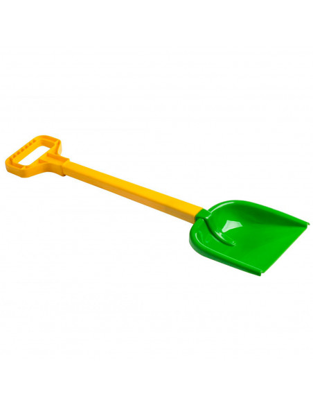 Tradineur - Pala de playa de plástico duro, juguete infantil para jugar en la arena, parque, jardín, regalo para niños, 57 cm, c
