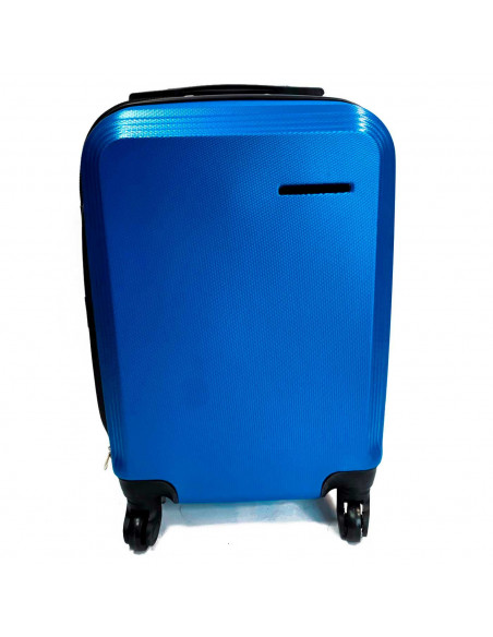 Tradineur - Maleta de viaje rígida 4 ruedas de abs, trolley, dura y ligera, cerradura de combinación numérica, estudiantes - Azu