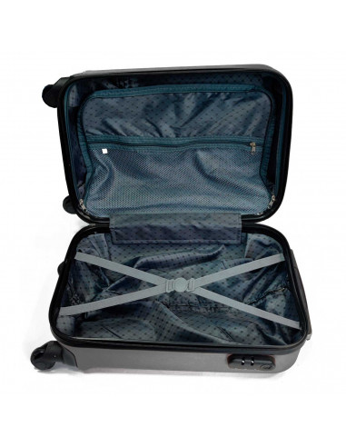 Tradineur - Maleta de viaje rígida 4 ruedas de abs, trolley, dura y ligera, cerradura de combinación numérica, estudiantes - Oro