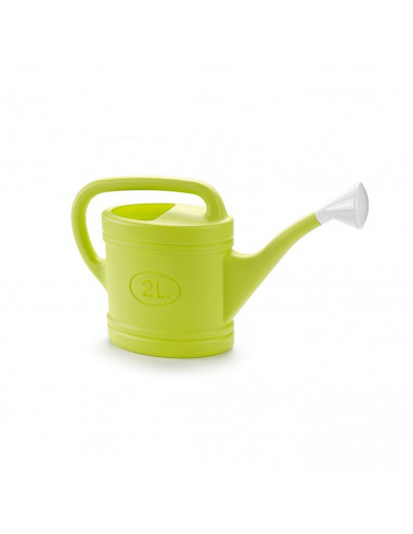 Tradineur - Regadera de plástico 2 litros, 40 x 10,5 x 27,5 cm, recipiente para regar las plantas, cultivos, jardinería, color a