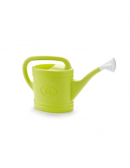 Tradineur - Regadera de plástico 2 litros, 40 x 10,5 x 27,5 cm, recipiente para regar las plantas, cultivos, jardinería, color a
