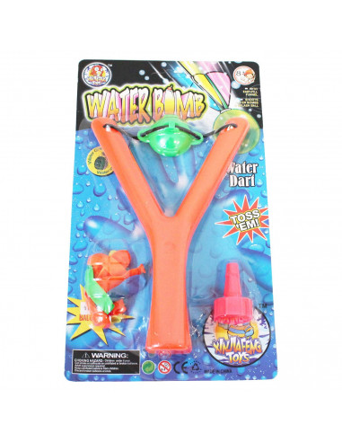 Tradineur - Lanza globos de agua, incluye 10 globos de agua y boquilla, juguete refrescante para exterior, verano, niños, 20 x 1