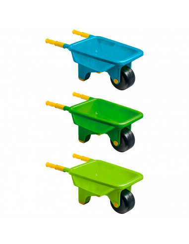 Tradineur - Carretilla de Playa de plástico, Juguete Infantil para Jugar en la Arena, Parque, jardín, Regalo para niños, 26 x 35