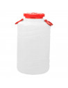 Tradineur - Bidón de plástico de 33 L de capacidad con asas- Almacenamiento de líquidos - Apto para uso Alimentario