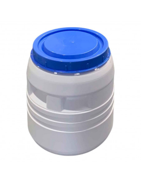 Tradineur - Bidón de plástico de 22 L de capacidad - Almacenamiento de alimentos - Apto para uso alimentario - Cierre hermético
